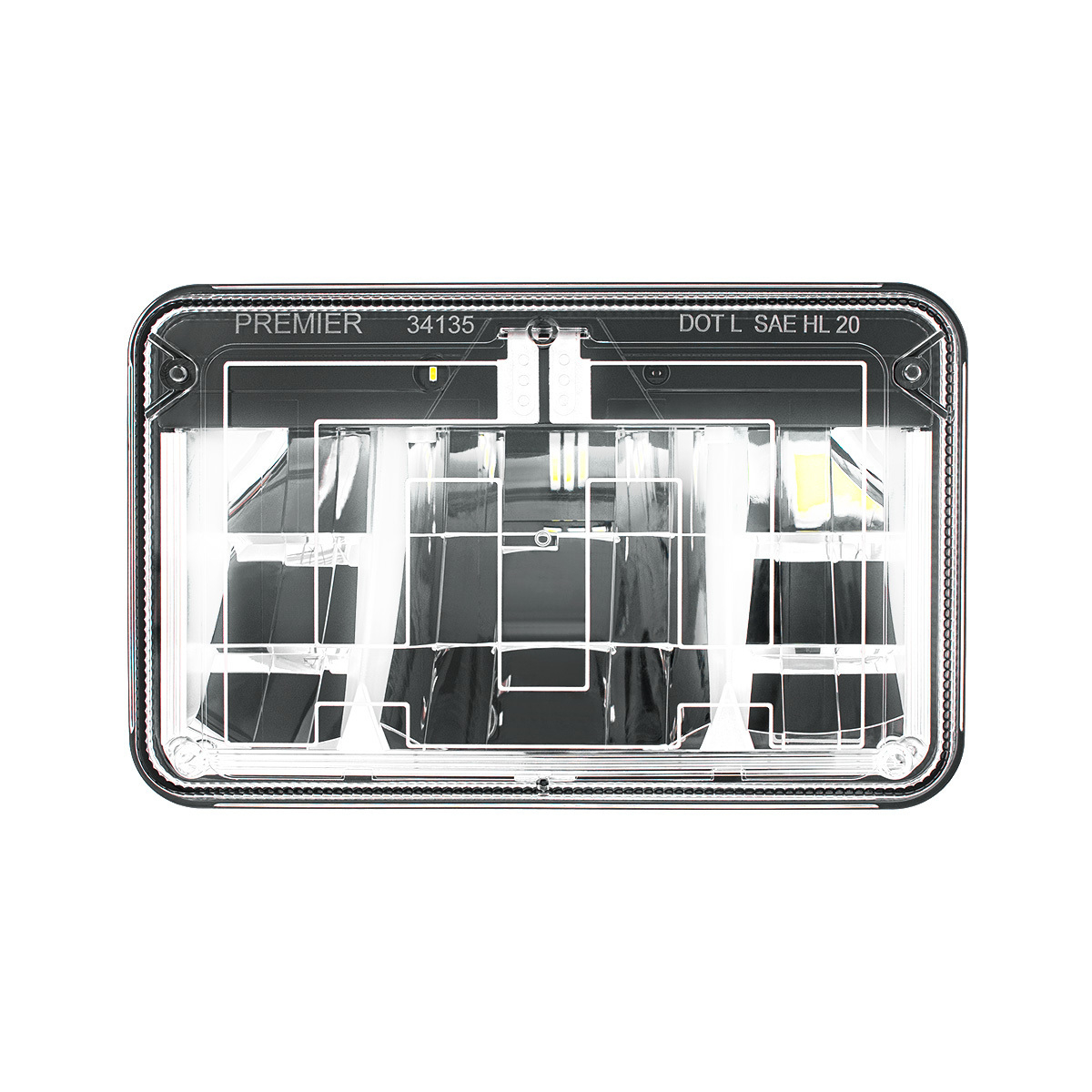 ULTRALIT - Heated 4" X 6" LED Headlight With Polycarbonate Lens & Housing - Low Beam - Thumbnail 9