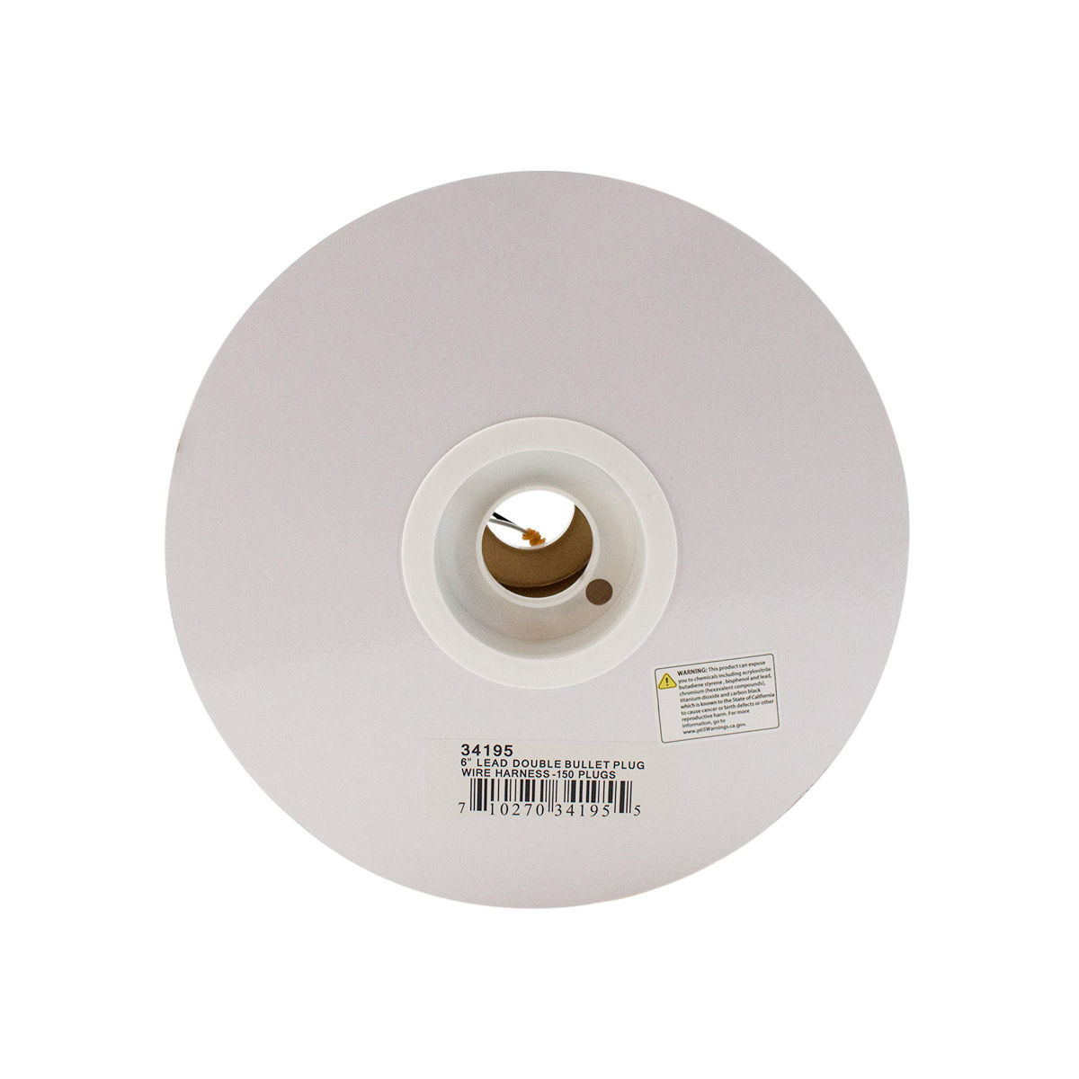 150 Count 2-Prong Female Bullet Plugs 16G Wire Harness Roll - 75' W/6" Lead Between Plugs - Thumbnail 5