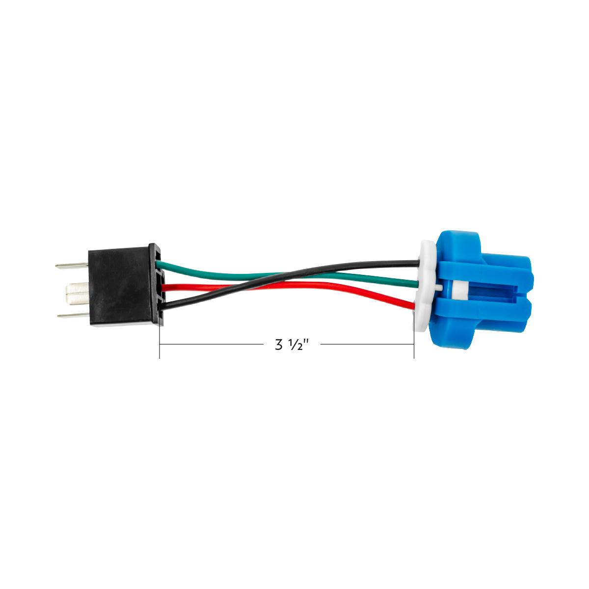 9007 to H4656 3-Pin Bulb Conversion Adapter Plug - Thumbnail 4