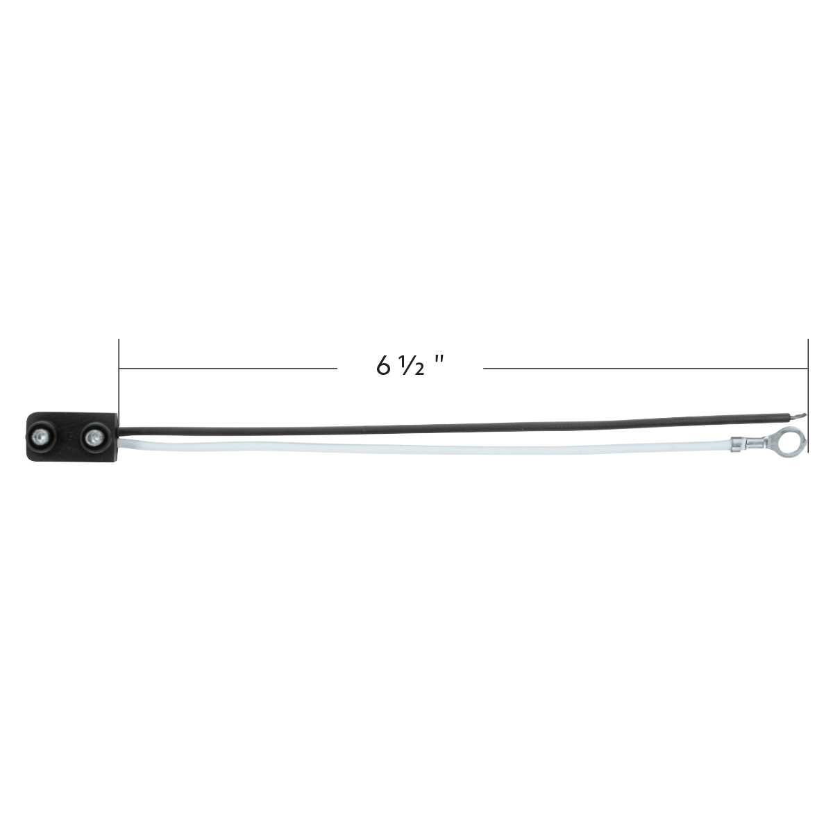 2 Wire Pigtail With 2 Prong Plug - 6" Lead (Retail) - Thumbnail 5