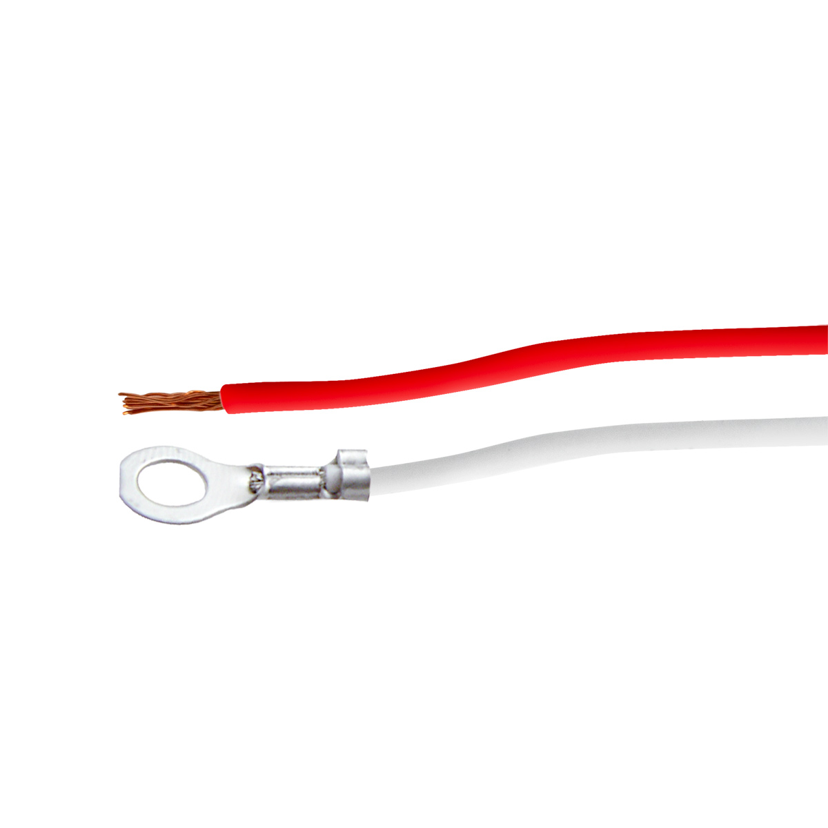 2 Wire Pigtail With 2 Prong Straight Plug - 12" Lead (50-Pack) - Thumbnail 4