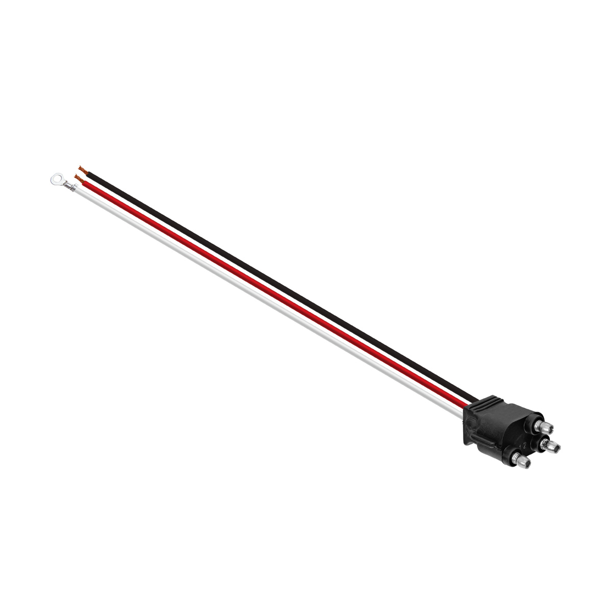 3 Wire Pigtail With 3 Prong Straight Plug - 12" Lead (Retail) - Thumbnail 2