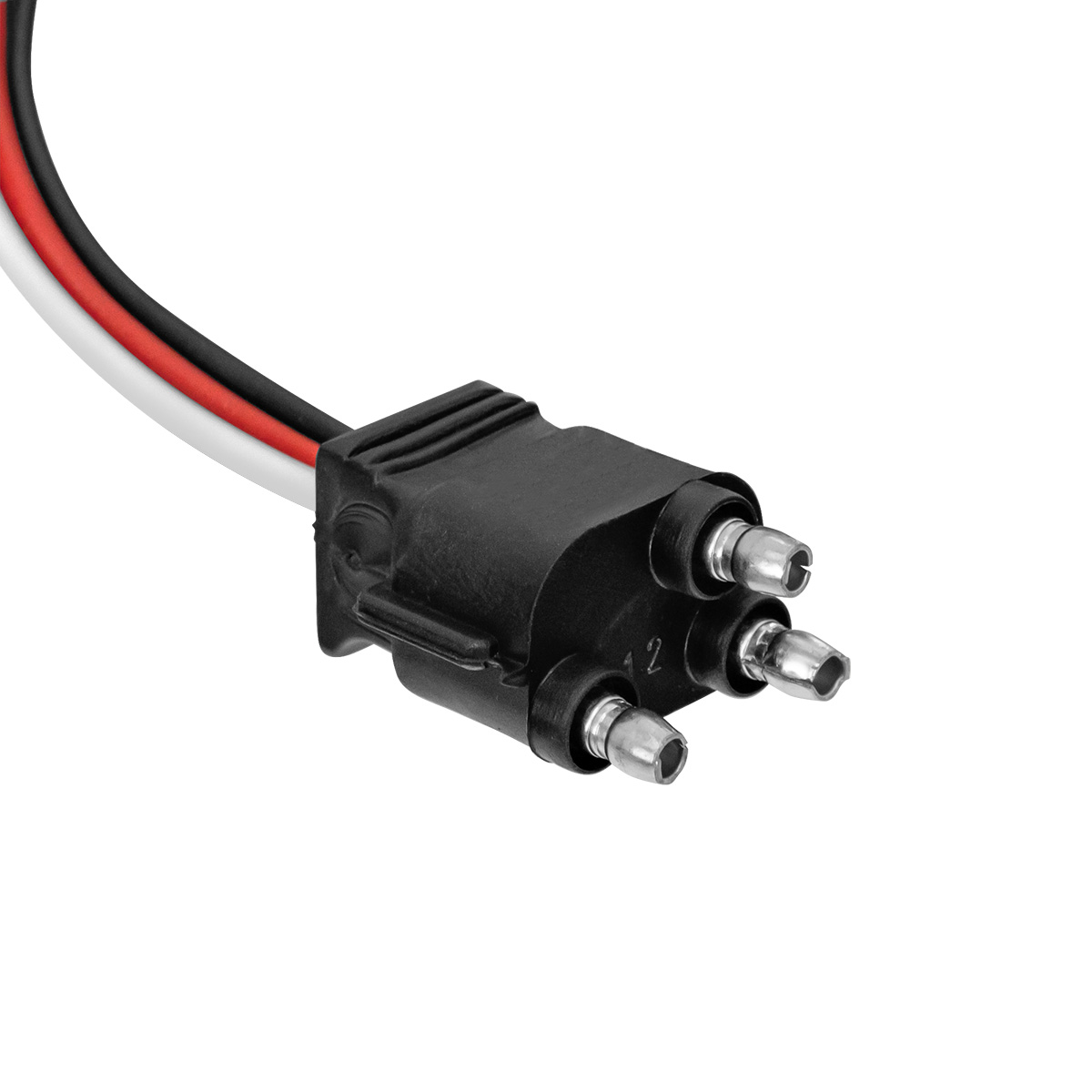 3 Wire Pigtail With 3 Prong Straight Plug - 12" Lead (10-Pack) - Thumbnail 4