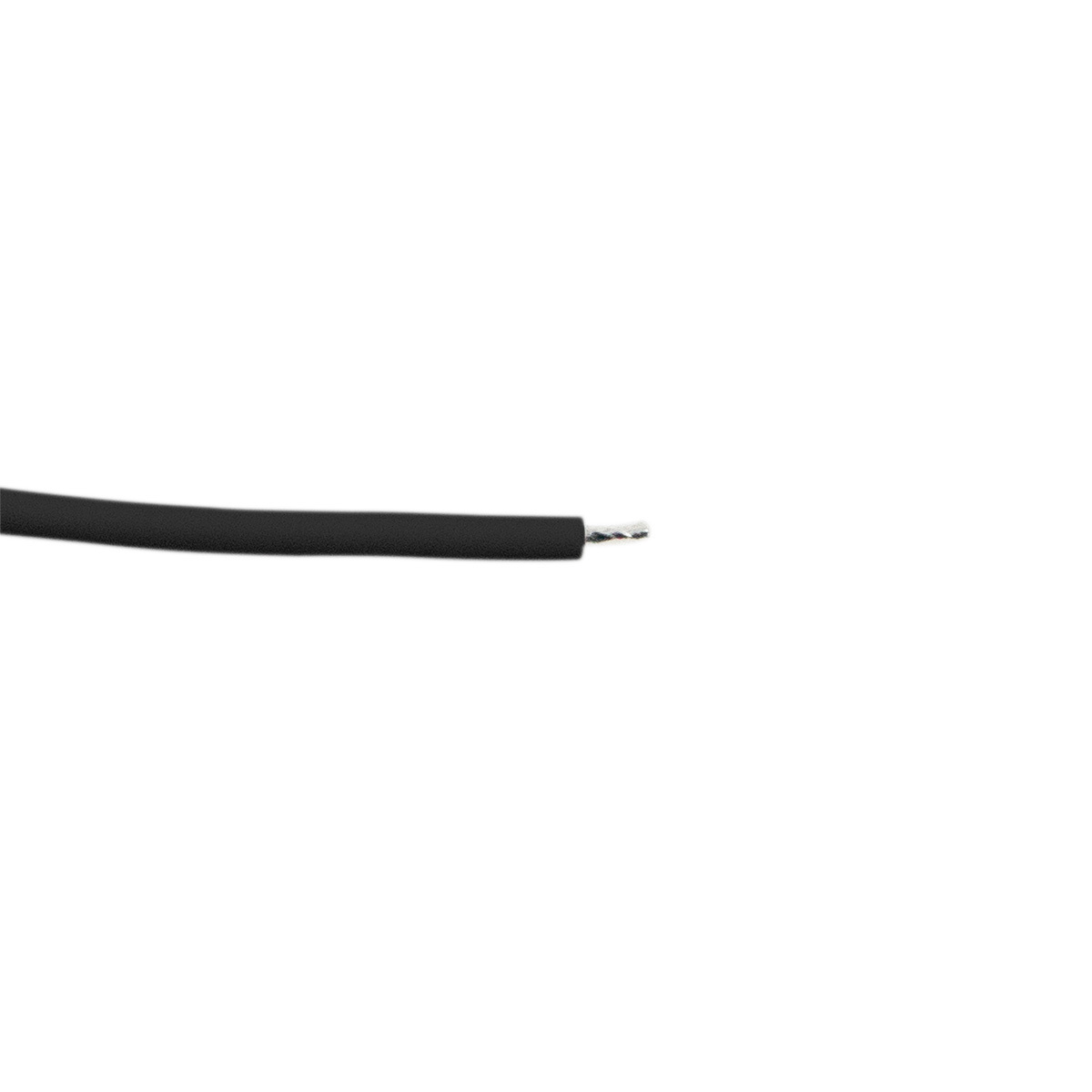 6" Single Lead Wire With .180 Bullet Termination & Stripped End - Black - Thumbnail 3