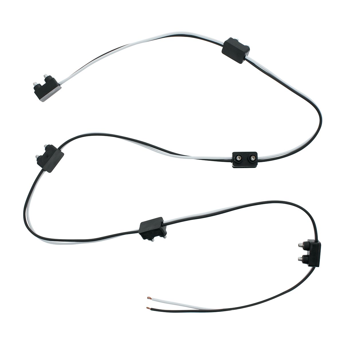 2-Prong Plug Wiring Harness With 6" Lead Between Plugs - 6 Plugs