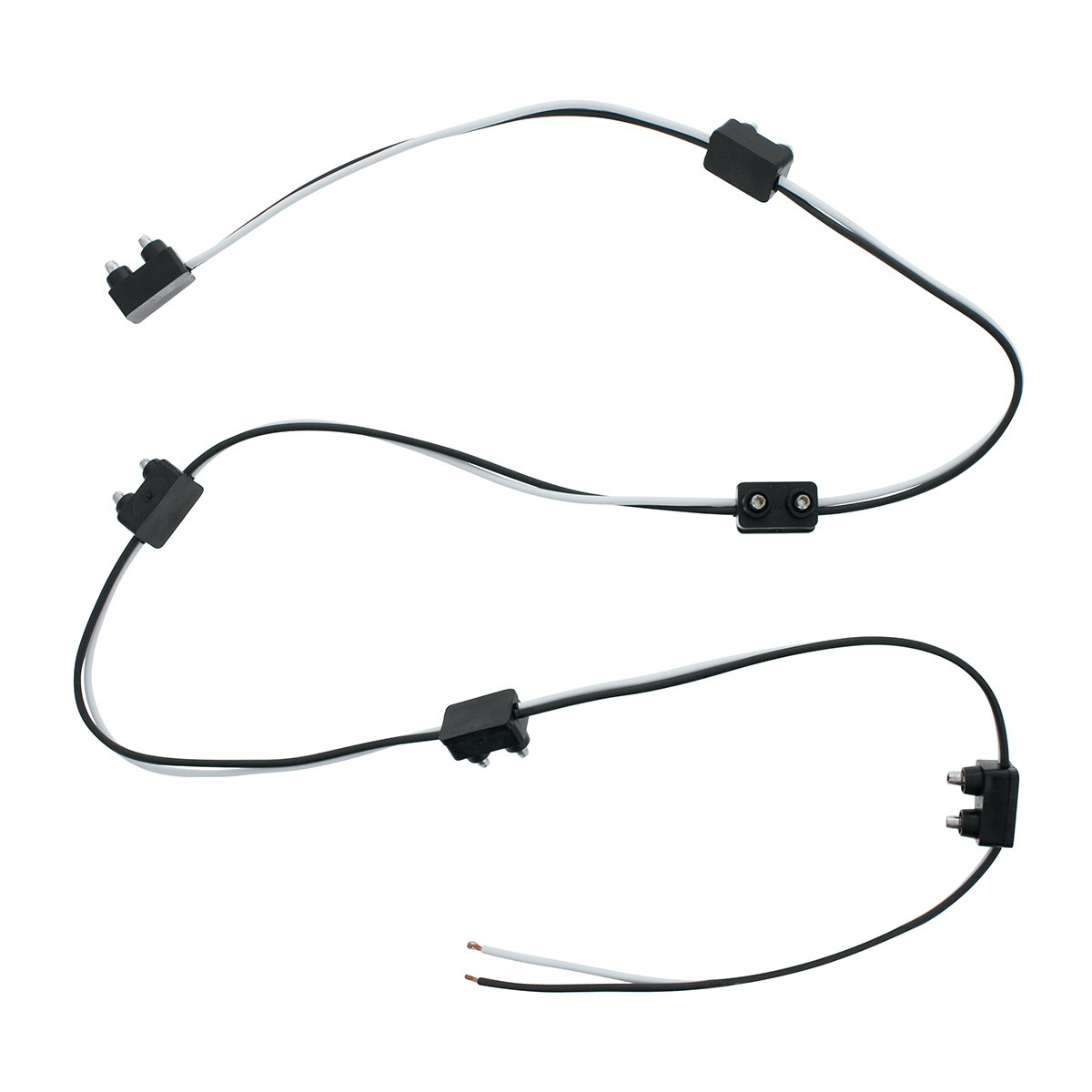 2-Prong Plug Wiring Harness With 6" Lead Between Plugs - 6 Plugs - Thumbnail 4