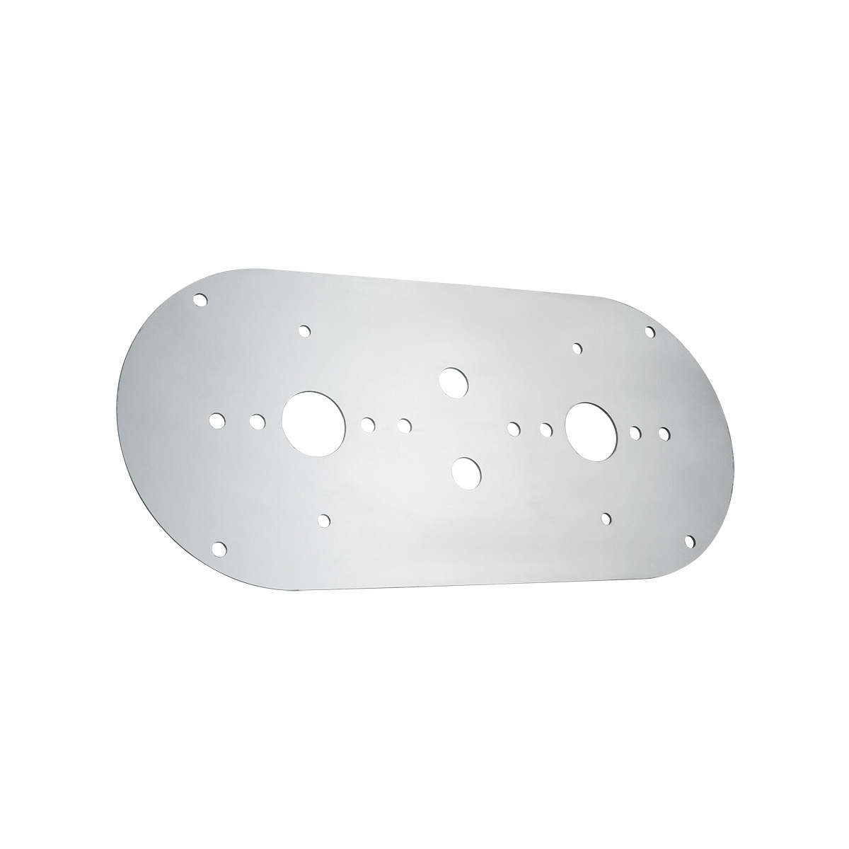 304 Stainless Steel Above Door Dome Light Plate For Kenworth & Peterbilt Trucks - Thumbnail 2