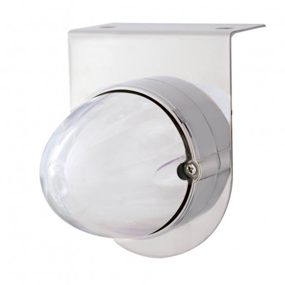 Stainless Light Bracket With 9 LED Dual Function Watermelon GloLight - Amber LED/Clear Lens - Thumbnail 2