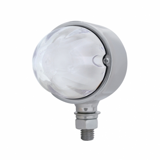 9 LED Dual Function GloLight Single Face Light - Amber LED/Clear Lens - Thumbnail 2