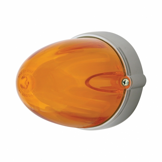 9 LED Dual Function GloLight Watermelon Grakon 1000 Flush Mount Kit - Amber LED/Amber Lens - Thumbnail 2