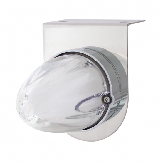 SS Bracket With 9 LED Dual Function Watermelon GloLight -Amber LED/Clear Lens - Thumbnail 2