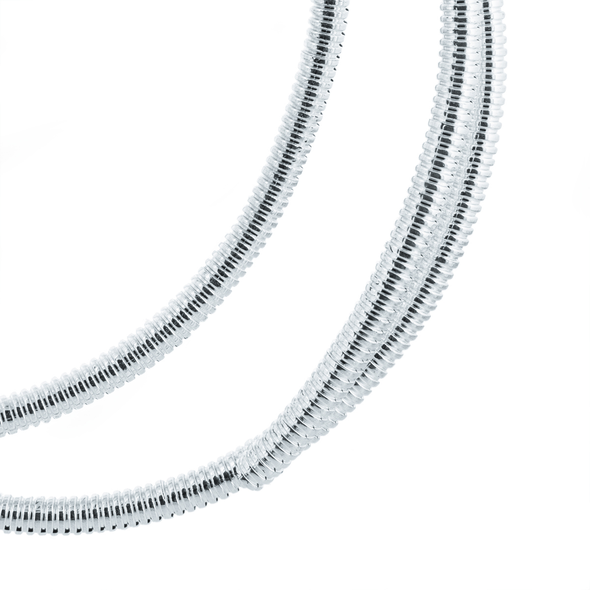 72" Long Chrome Wire Loom - 1/4" Diameter - Thumbnail 6