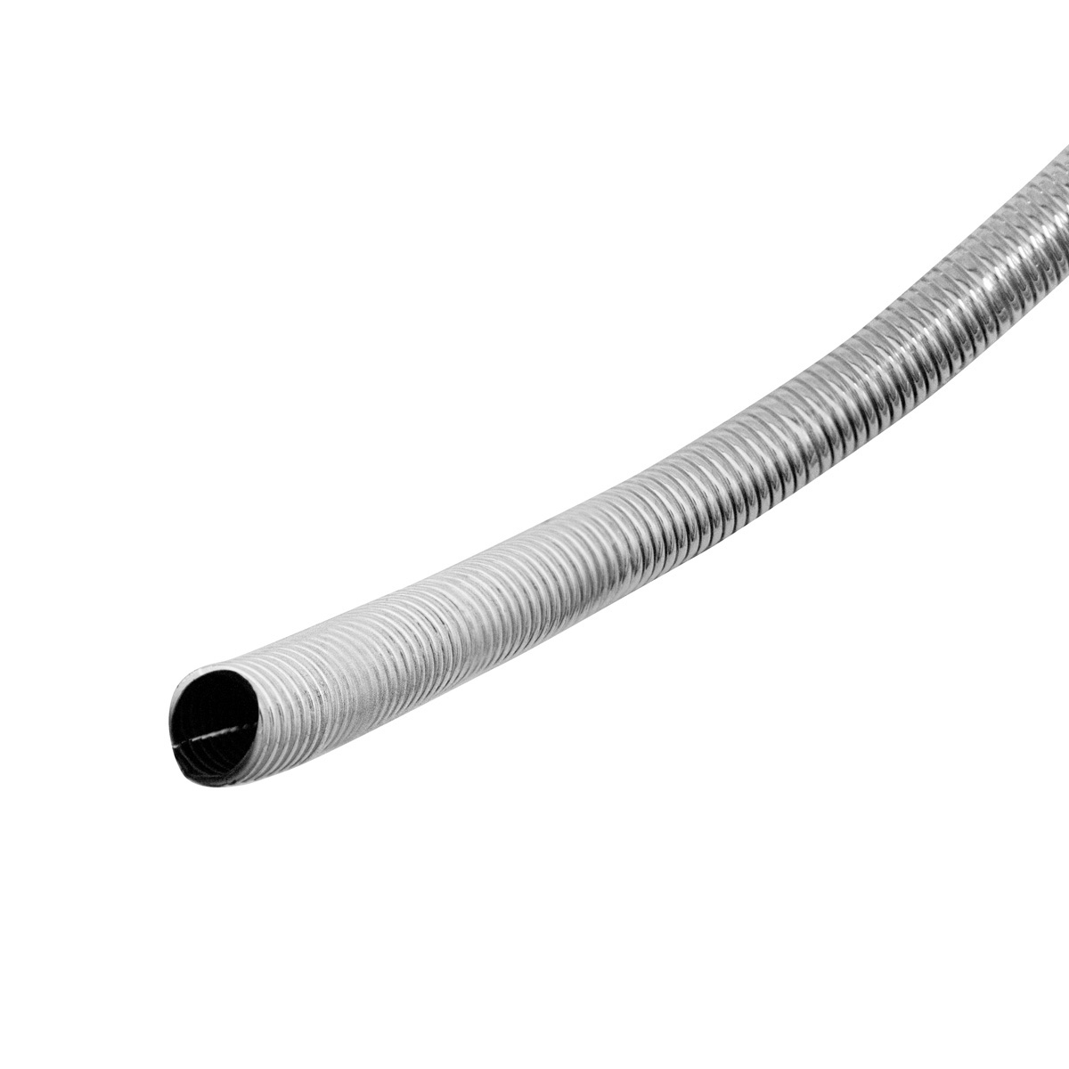 72" Long Chrome Wire Loom - 5/8" Diameter - Thumbnail 3