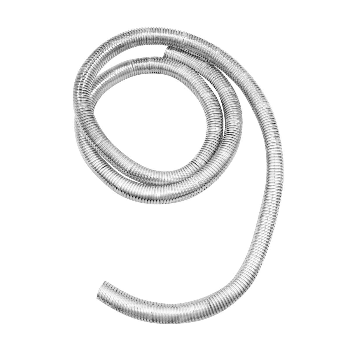 72" Long Chrome Wire Loom - 3/4" Diameter - Thumbnail 2