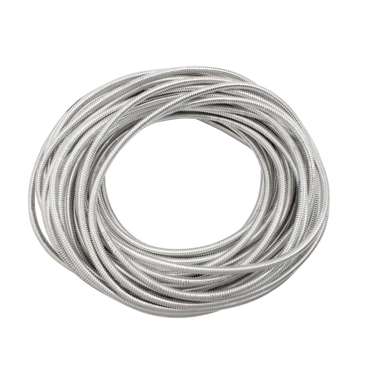 100' Chrome Wire Loom Roll - 1/4" Diameter