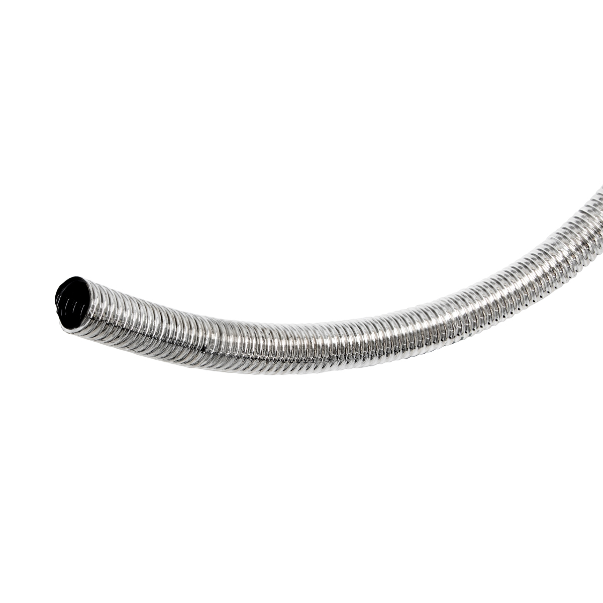 100' Chrome Wire Loom Roll - 1/2" Diameter - Thumbnail 3