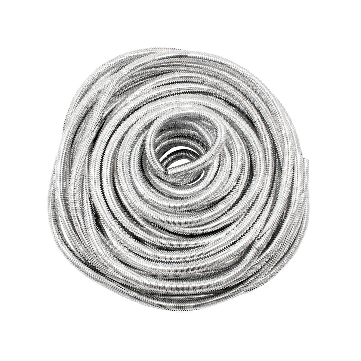 100' Chrome Wire Loom Roll - 1/2" Diameter - Thumbnail 4