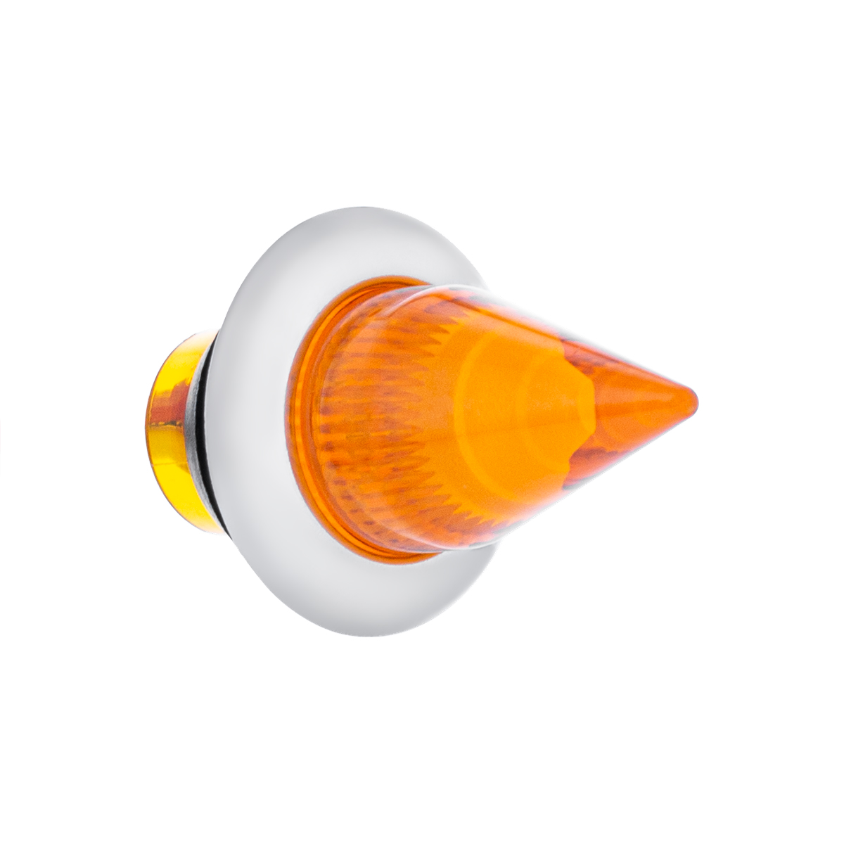 4 LED Dual Function 3/4" Mini Spike Light With SS Bezel (Clearance/Marker) - Amber LED/Amber Lens - Thumbnail 2