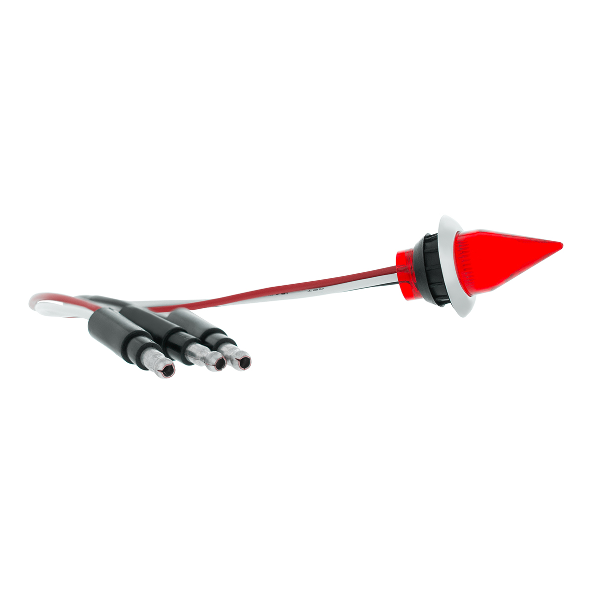 4 LED Dual Function 3/4" Mini Spike Light With SS Bezel (Clearance/Marker) - Red LED/Red Lens - Thumbnail 5