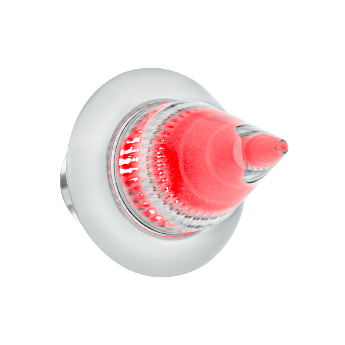 4 LED Dual Function 3/4" Mini Spike Light With SS Bezel (Clearance/Marker) - Red LED/Clear Lens - Thumbnail 9