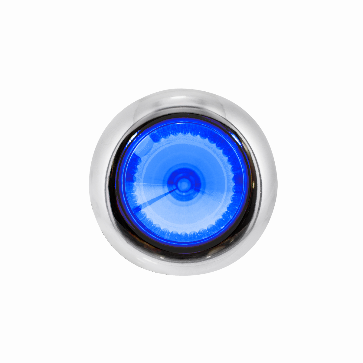 4 LED Dual Function 3/4" Mini Spike Light With SS Bezel (Auxiliary/Utility) - Blue LED/Clear Lens - Thumbnail 3