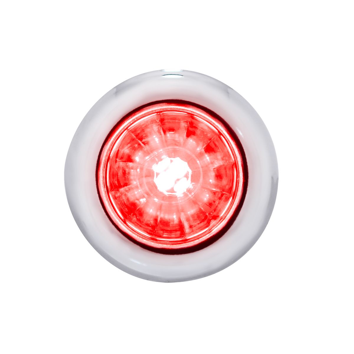 4 LED Dual Function 3/4" Mini Watermelon Light (Clearance/Marker) - Red LED/Clear Lens