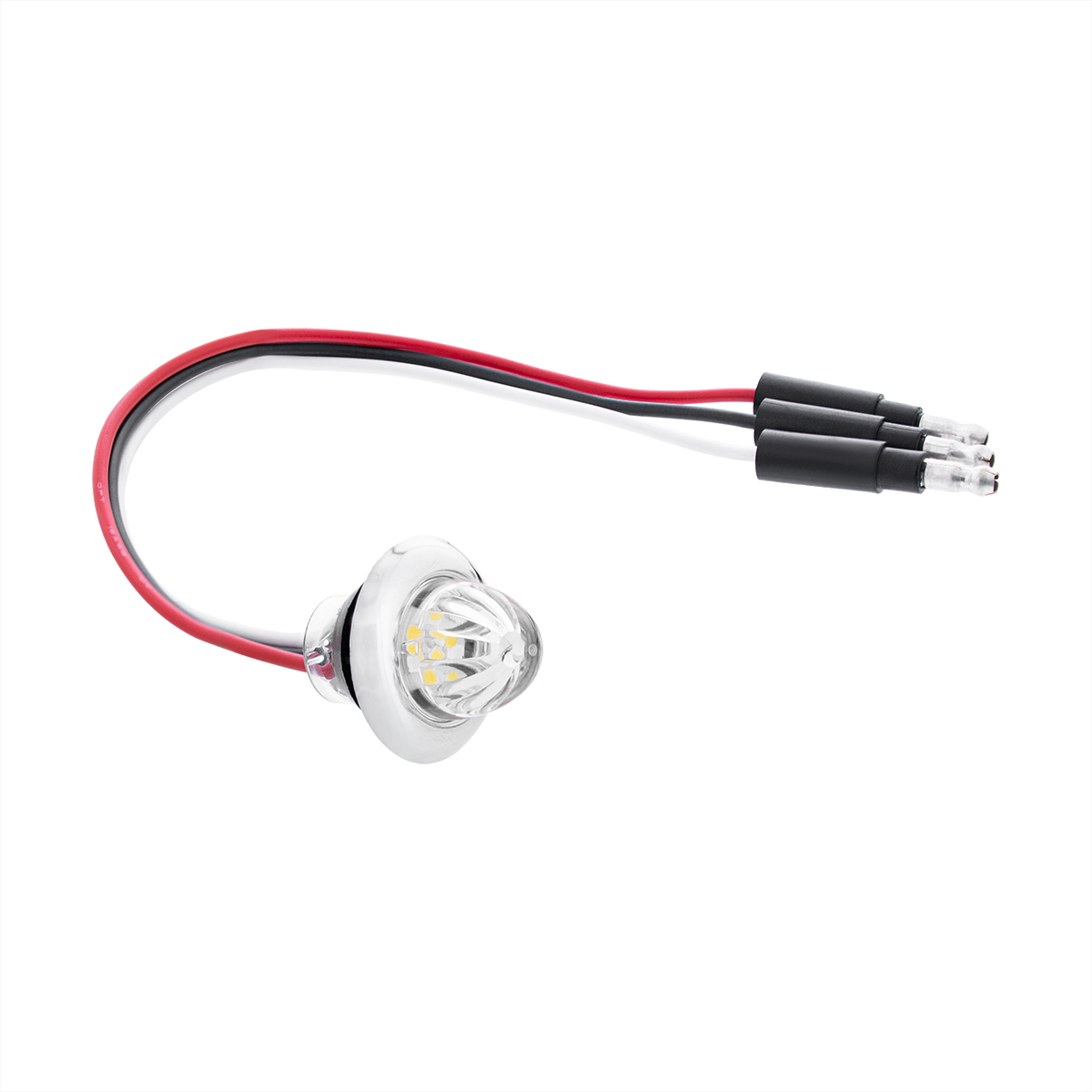 4 LED Dual Function 3/4" Mini Watermelon Light (Clearance/Marker) - Blue LED/Clear Lens - Thumbnail 6