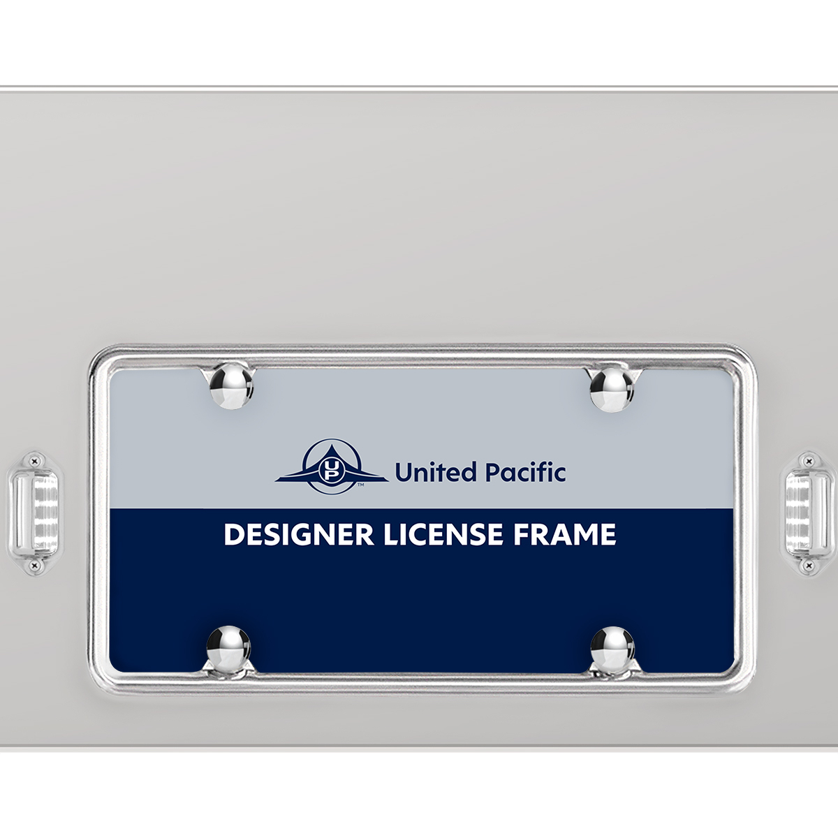 33-3/4" Stainless Rear Center Panel With 4X 13 LED 4" Abyss Lights & Visors - Red LED/Red Lens - Thumbnail 4