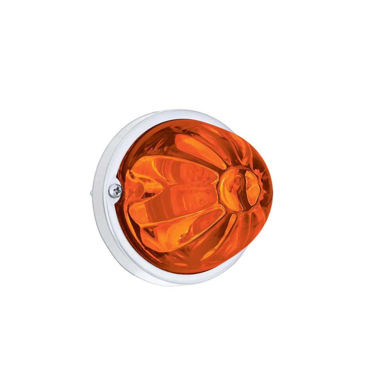 Glass Watermelon Light Kit With LED Light-Amber LED/Dark Amber Lens - Thumbnail 2