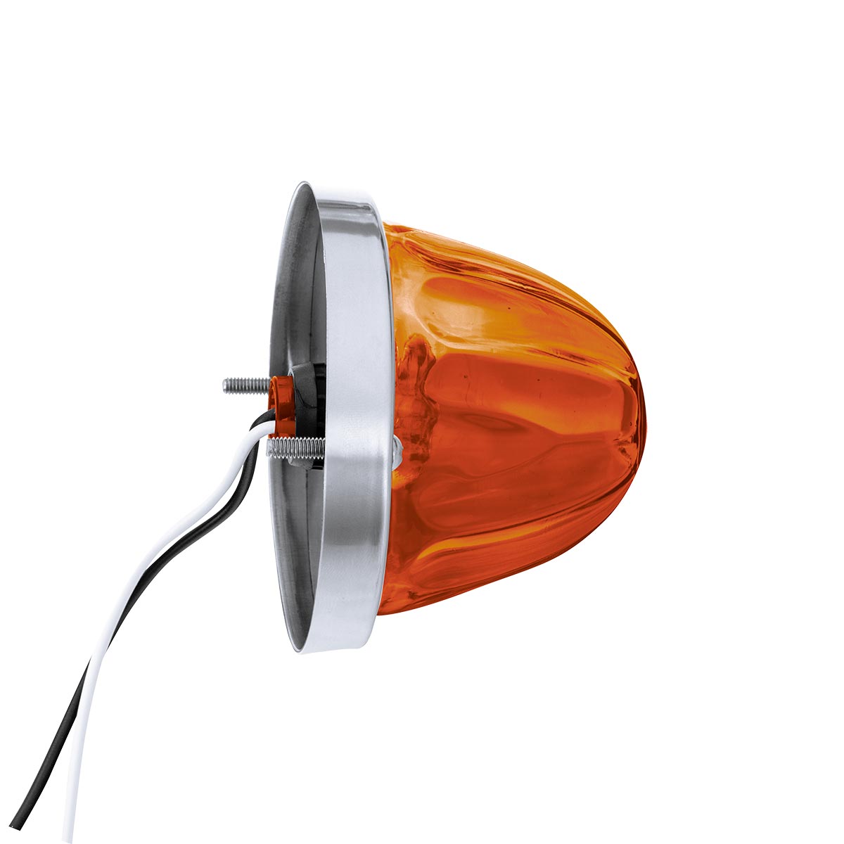 Glass Watermelon Light Kit With LED Light-Amber LED/Dark Amber Lens - Thumbnail 5