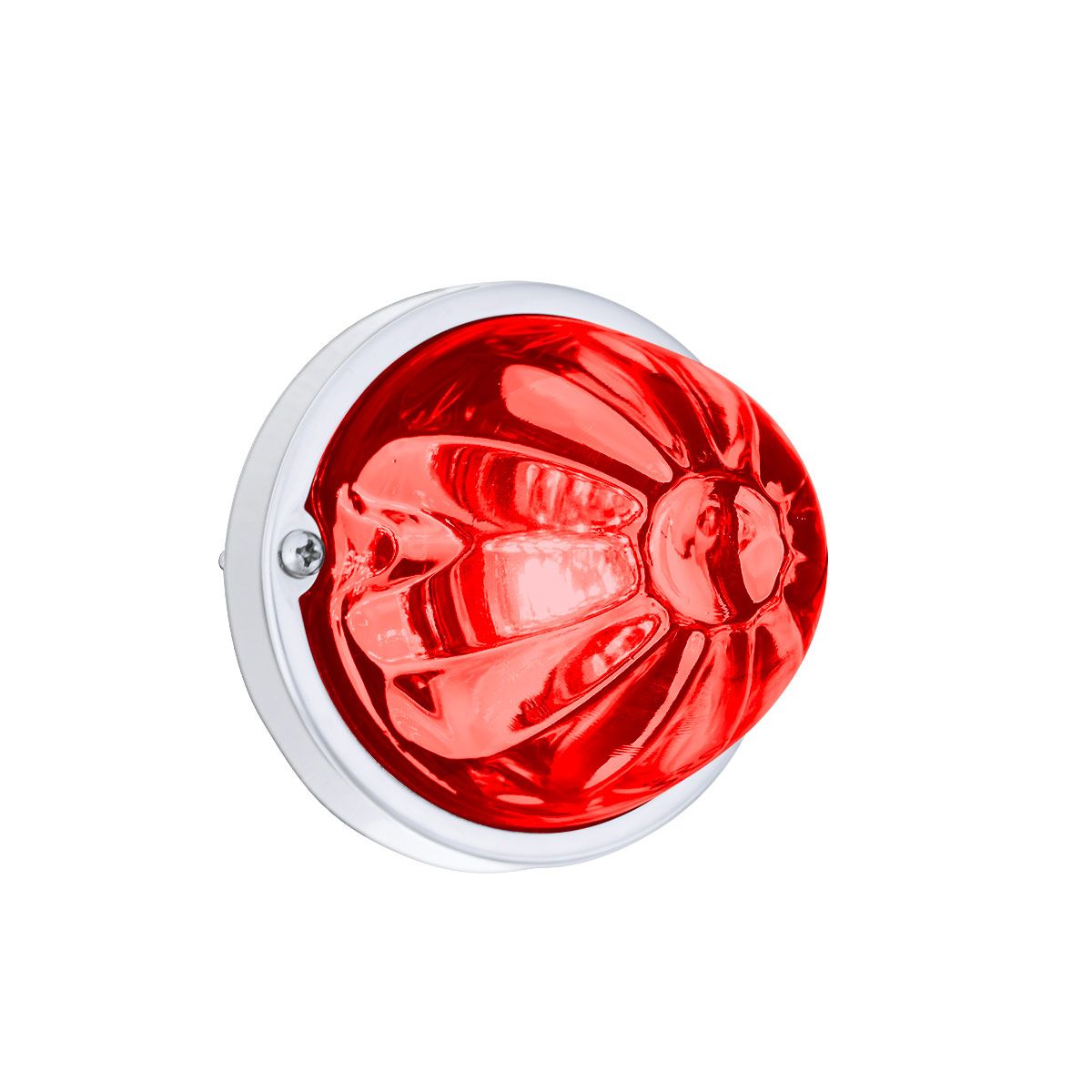 Glass Watermelon Light Kit With LED Light-Red LED/Red Lens