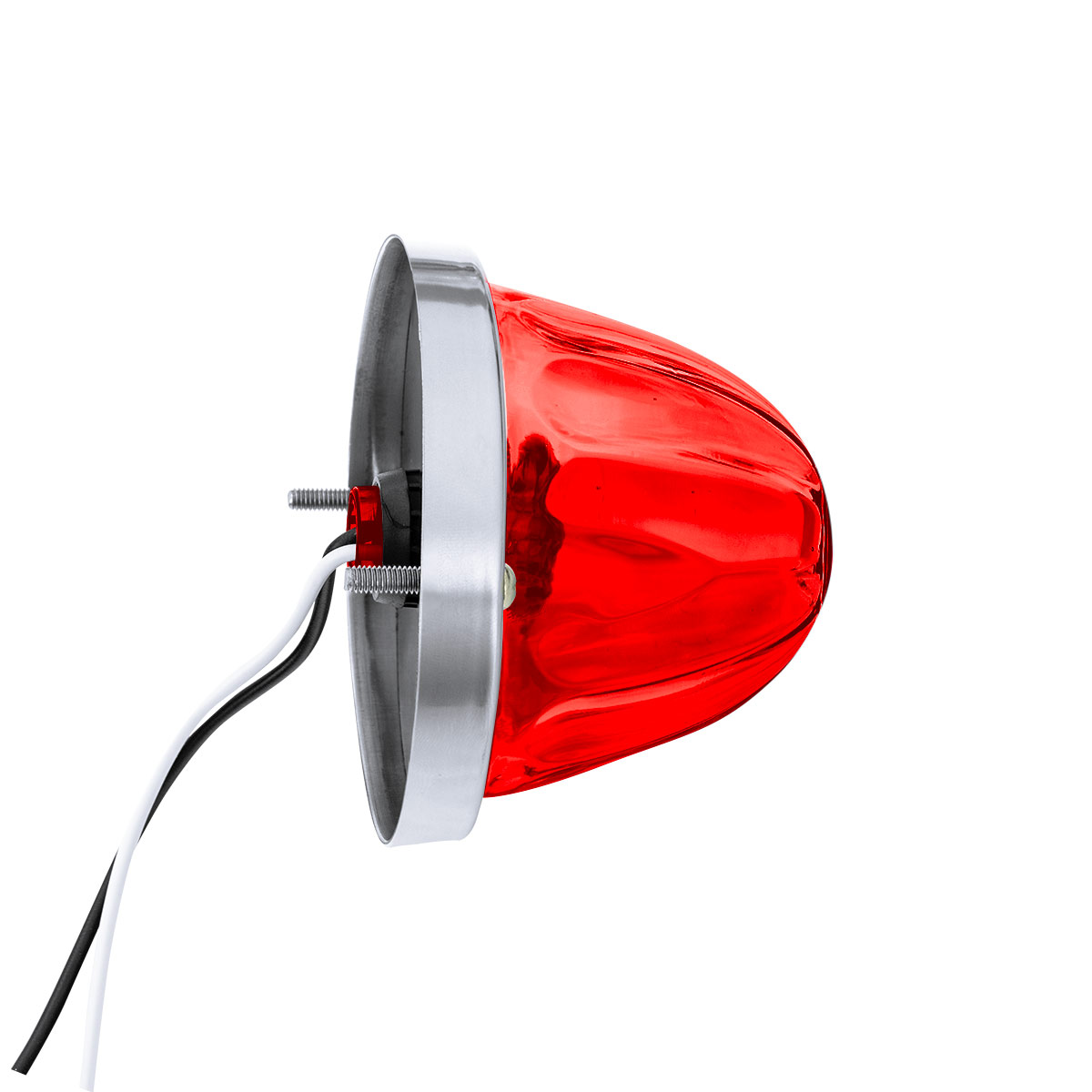 Glass Watermelon Light Kit With LED Light-Red LED/Red Lens - Thumbnail 5