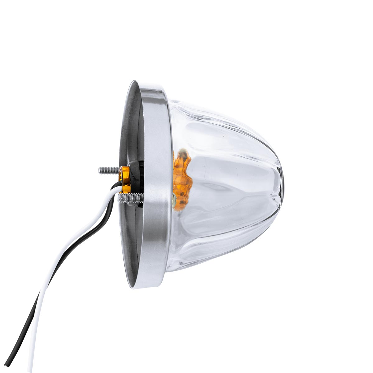 Glass Watermelon Light Kit With LED Light-Amber LED/Clear Lens - Thumbnail 5