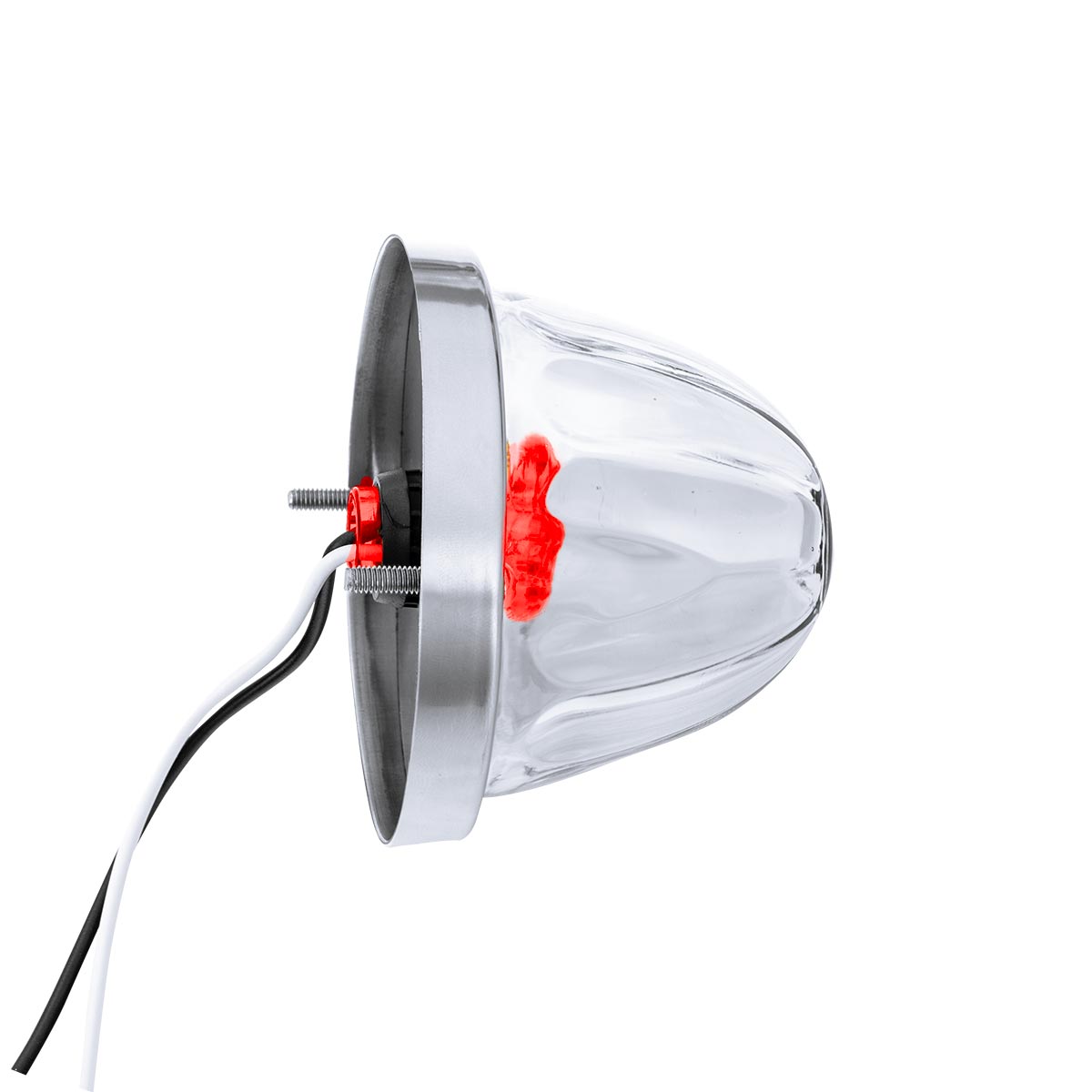 Glass Watermelon Light Kit With LED Light-Red LED/Clear Lens - Thumbnail 5