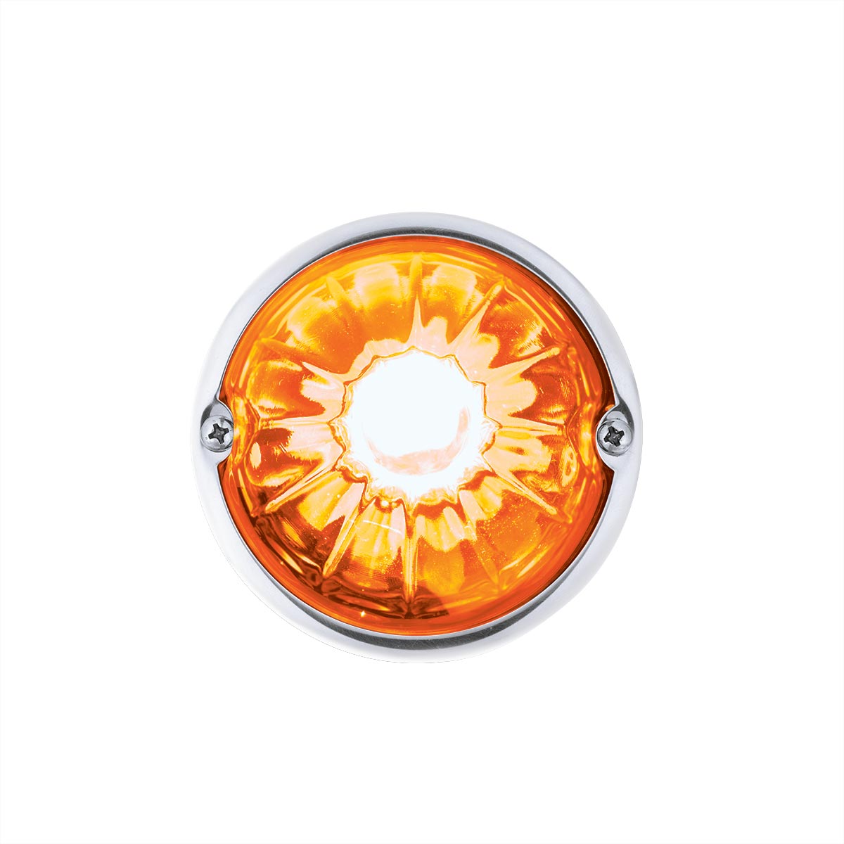 Glass Watermelon Light Kit With 2 LED Light-Amber LED/Amber Lens - Thumbnail 3