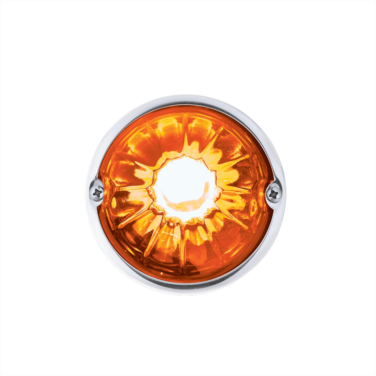 Glass Watermelon Light Kit With 2 LED Light-Amber LED/Dark Amber Lens - Thumbnail 3