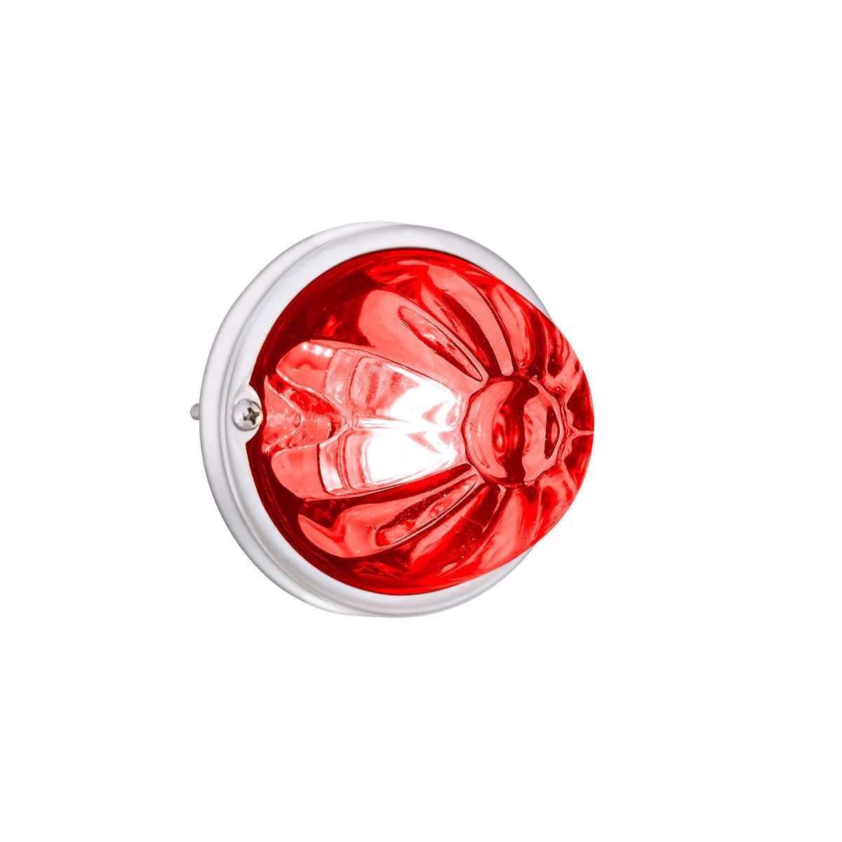 Glass Watermelon Light Kit With 2 LED Light-Red LED/Red Lens