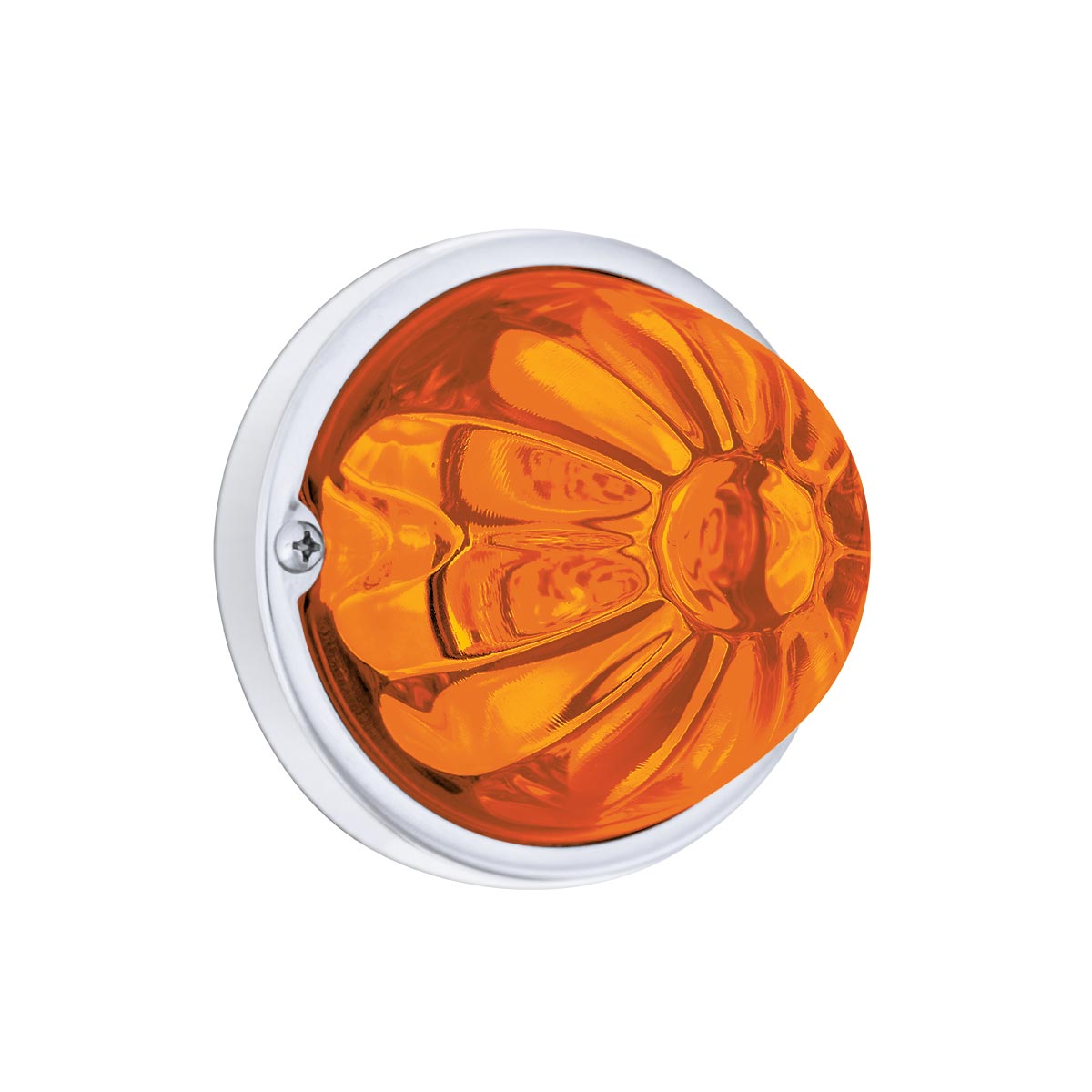 Glass Watermelon Light Kit With 4 LED Light-Amber LED/Amber Lens - Thumbnail 2