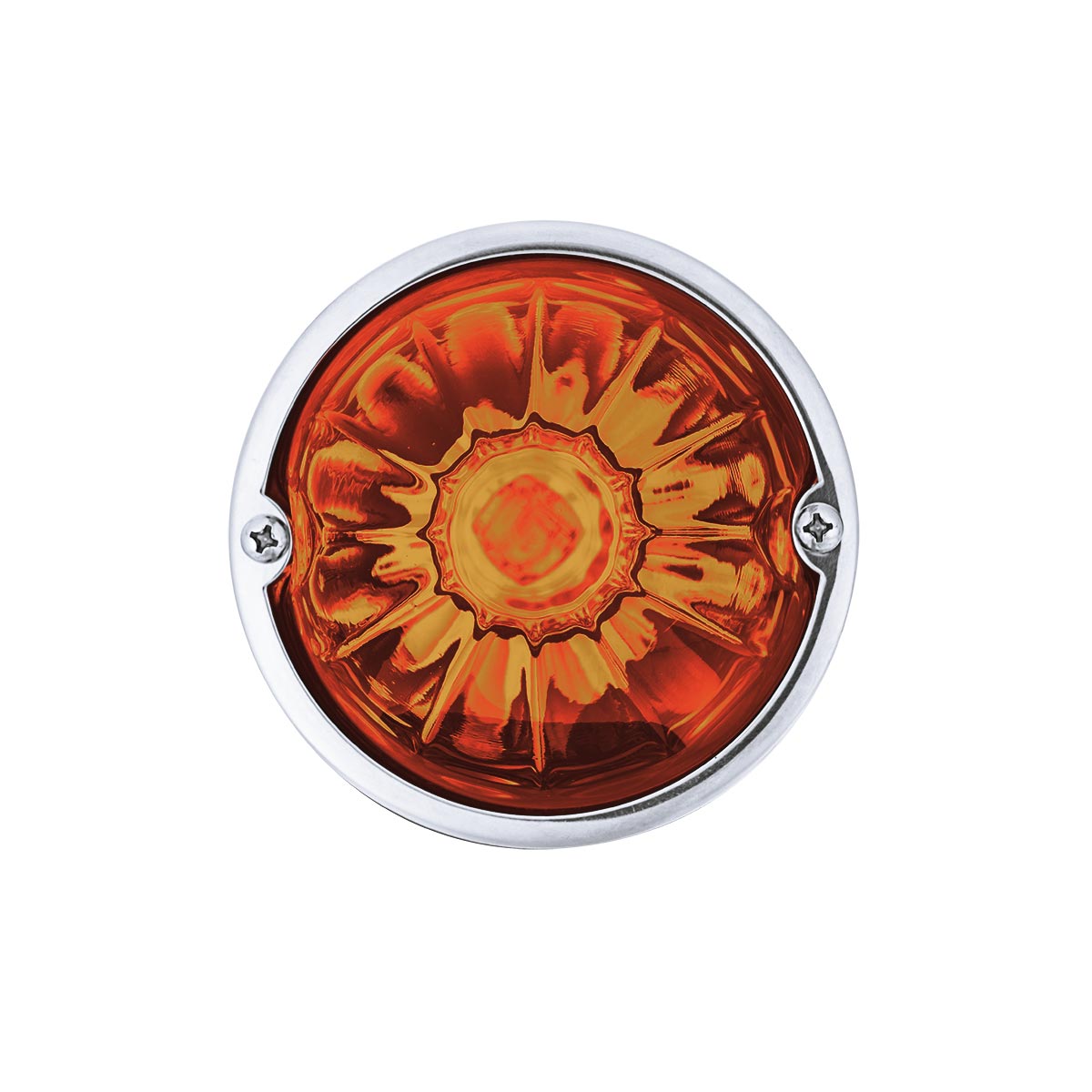 Glass Watermelon Light Kit With 4 LED Light-Amber LED/Dark Amber Lens - Thumbnail 4