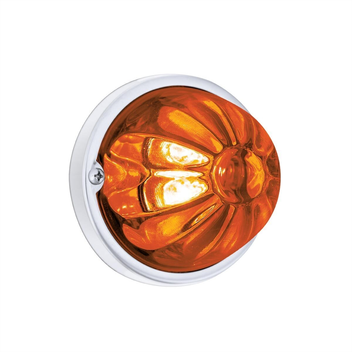 Glass Watermelon Light Kit With 4 LED Light-Amber LED/Dark Amber Lens - Thumbnail 10