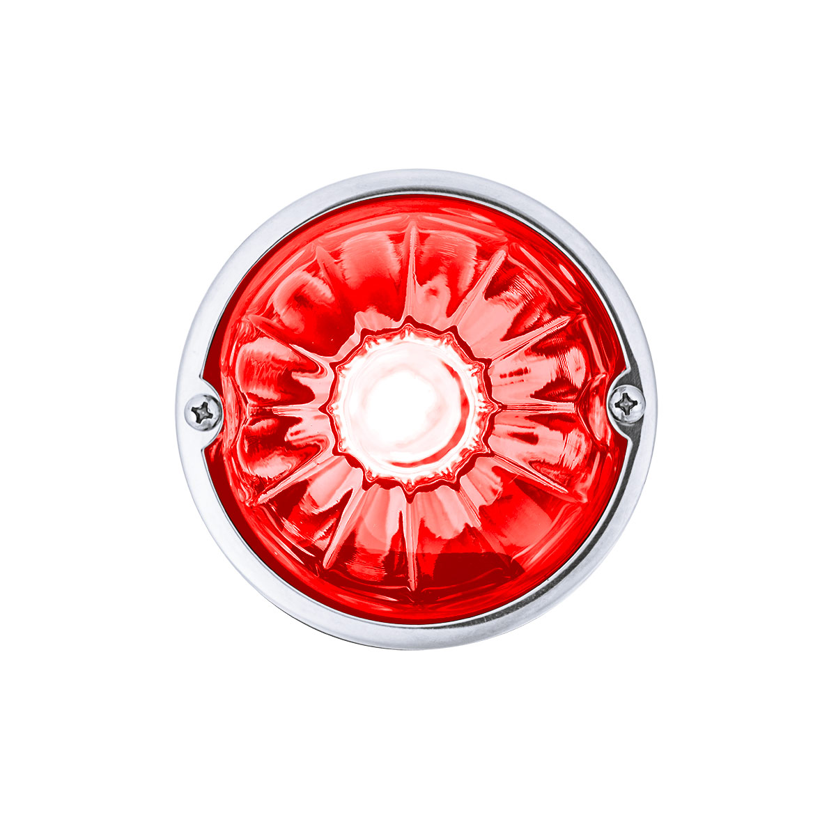 Glass Watermelon Light Kit With 4 LED Light-Red LED/Red Lens - Thumbnail 3