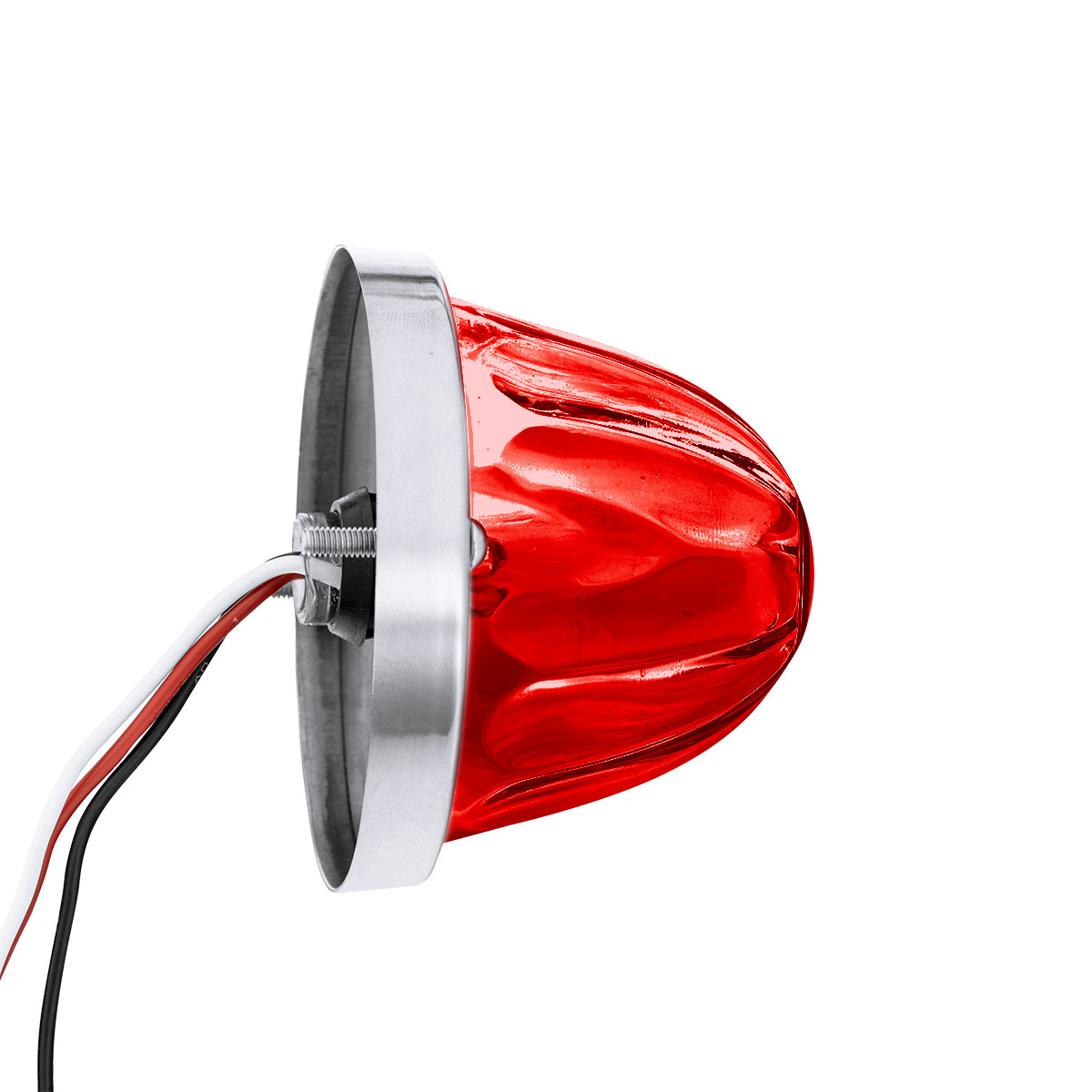 Glass Watermelon Light Kit With 4 LED Light-Red LED/Red Lens - Thumbnail 5