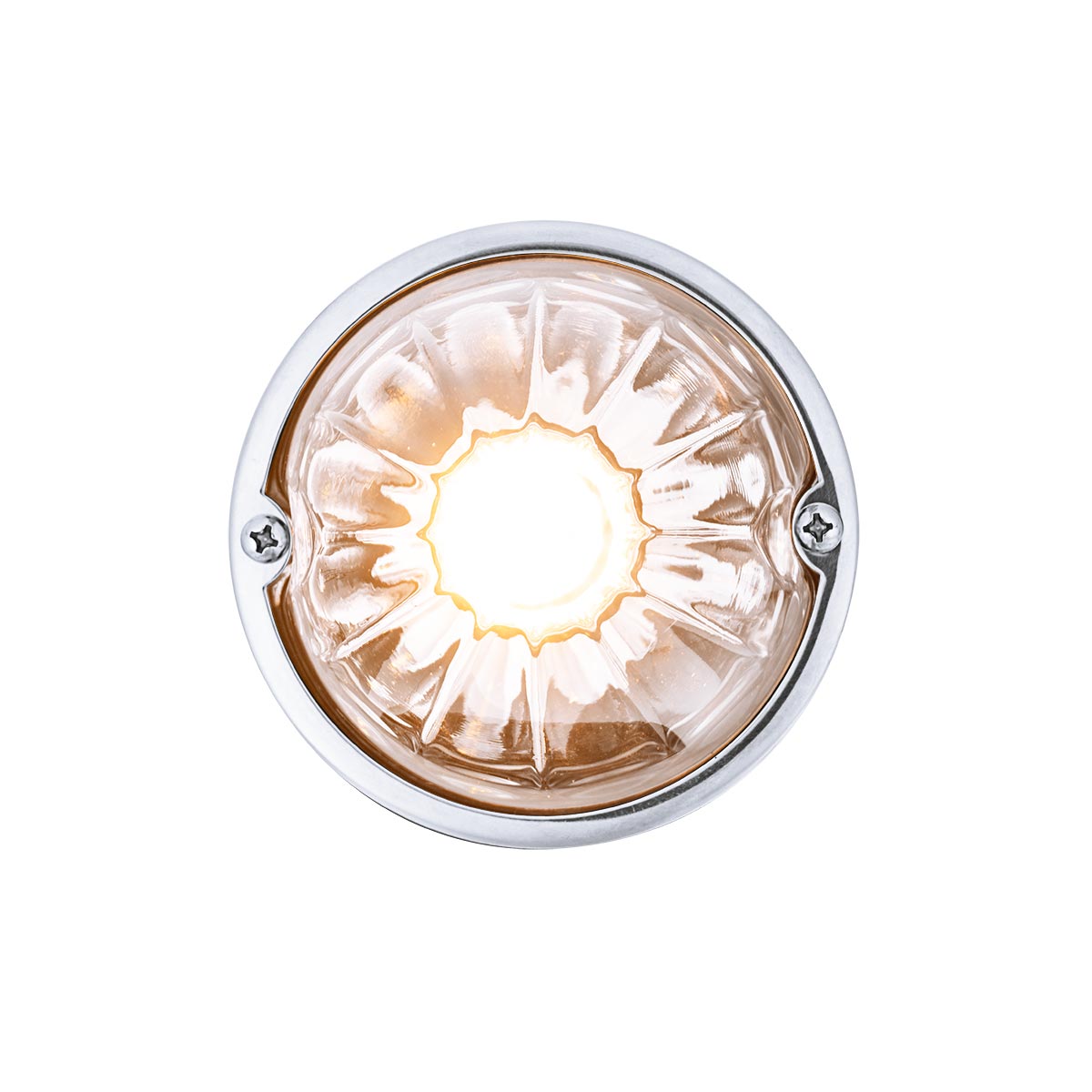 Glass Watermelon Light Kit With 4 LED Light-Amber LED/Clear Lens - Thumbnail 3