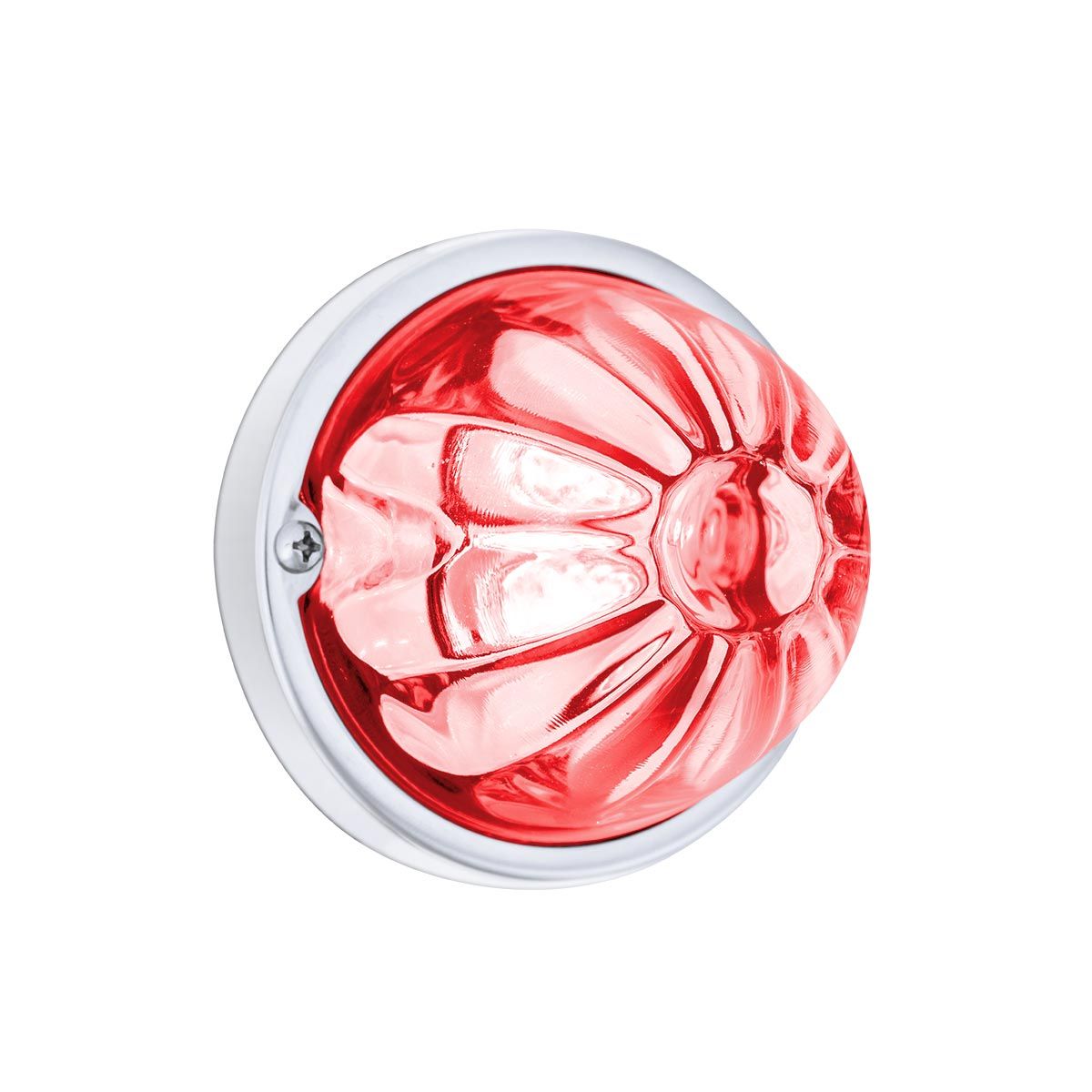 Glass Watermelon Light Kit With 4 LED Light-Red LED/Clear Lens