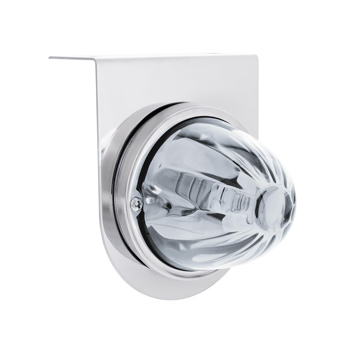 UltraBurst Glass Watermelon Light With Stainless Steel Light Bracket Kit-Red LED/Clear Lens - Thumbnail 2