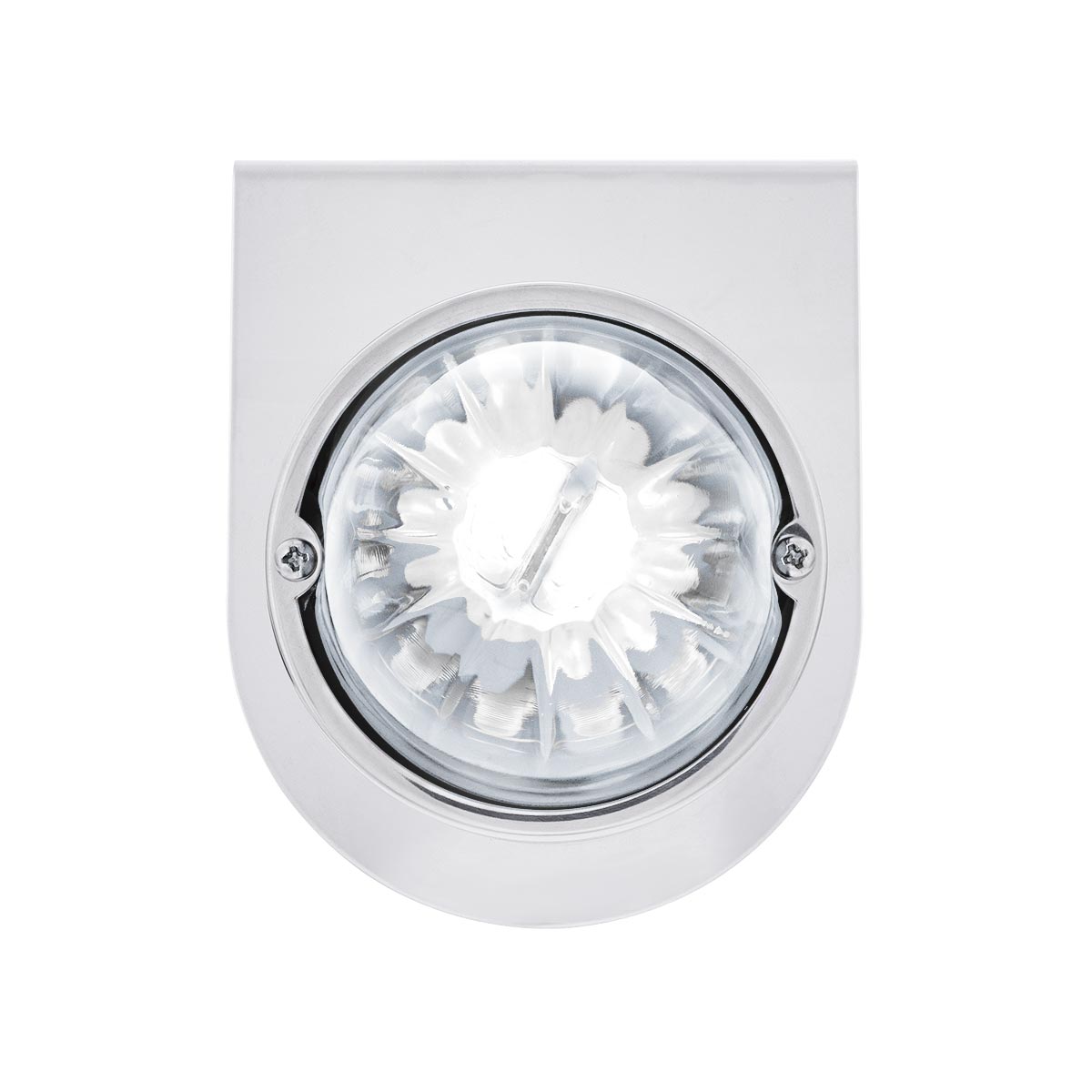 UltraBurst Glass Watermelon Light With Stainless Steel Light Bracket Kit-White LED/Clear Lens - Thumbnail 3