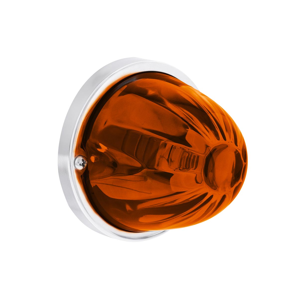 UltraBurst Glass Watermelon Light Flush Mount Kit-Amber LED/Dark Amber Lens - Thumbnail 2