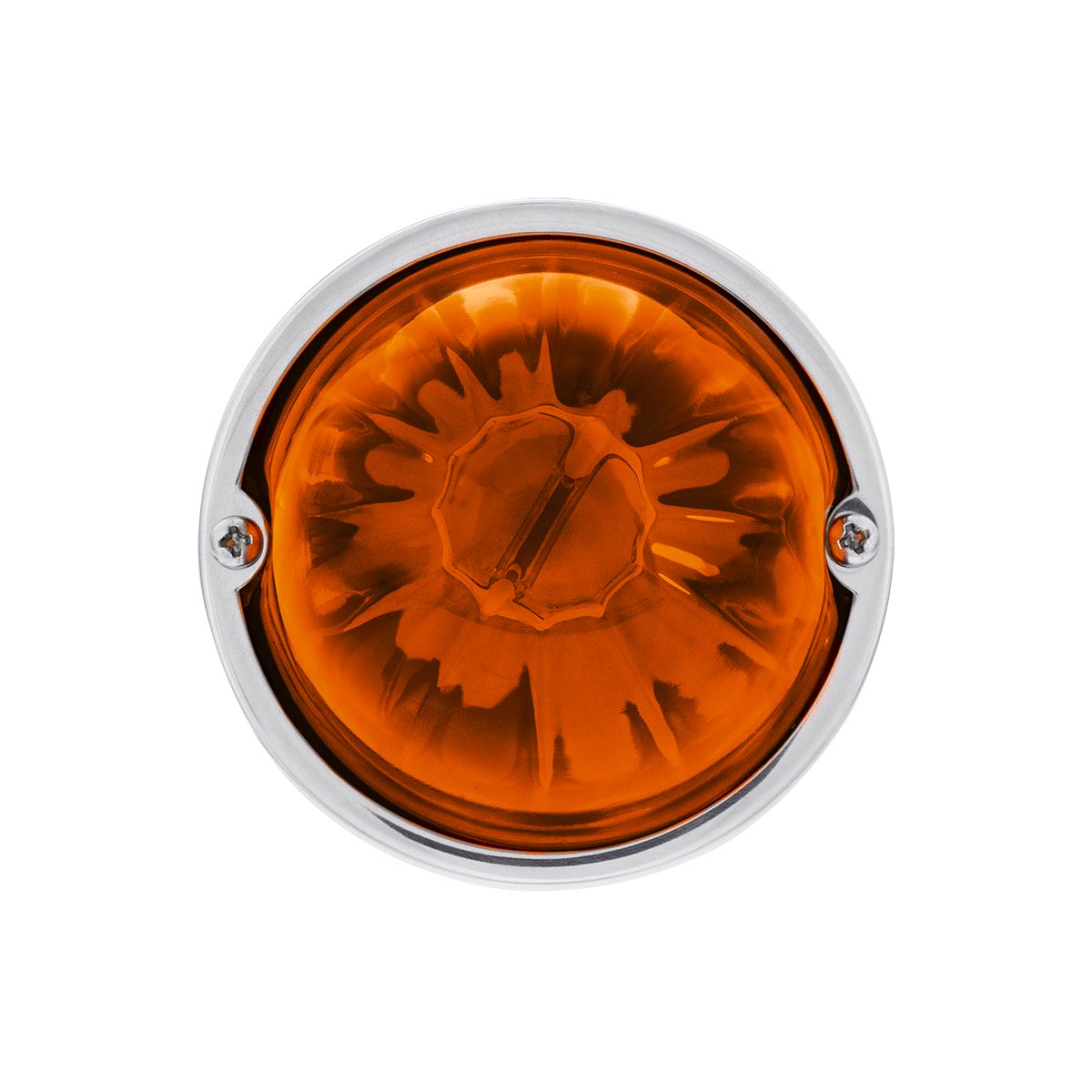 UltraBurst Glass Watermelon Light Flush Mount Kit-Amber LED/Dark Amber Lens - Thumbnail 4