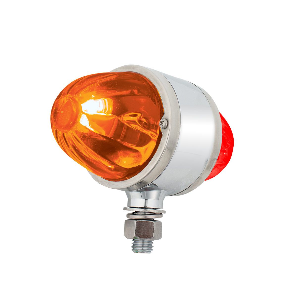 UltraBurst Chrome Double Face Glass Watermelon Light-Amber & Red LED/Amber & Red Lens