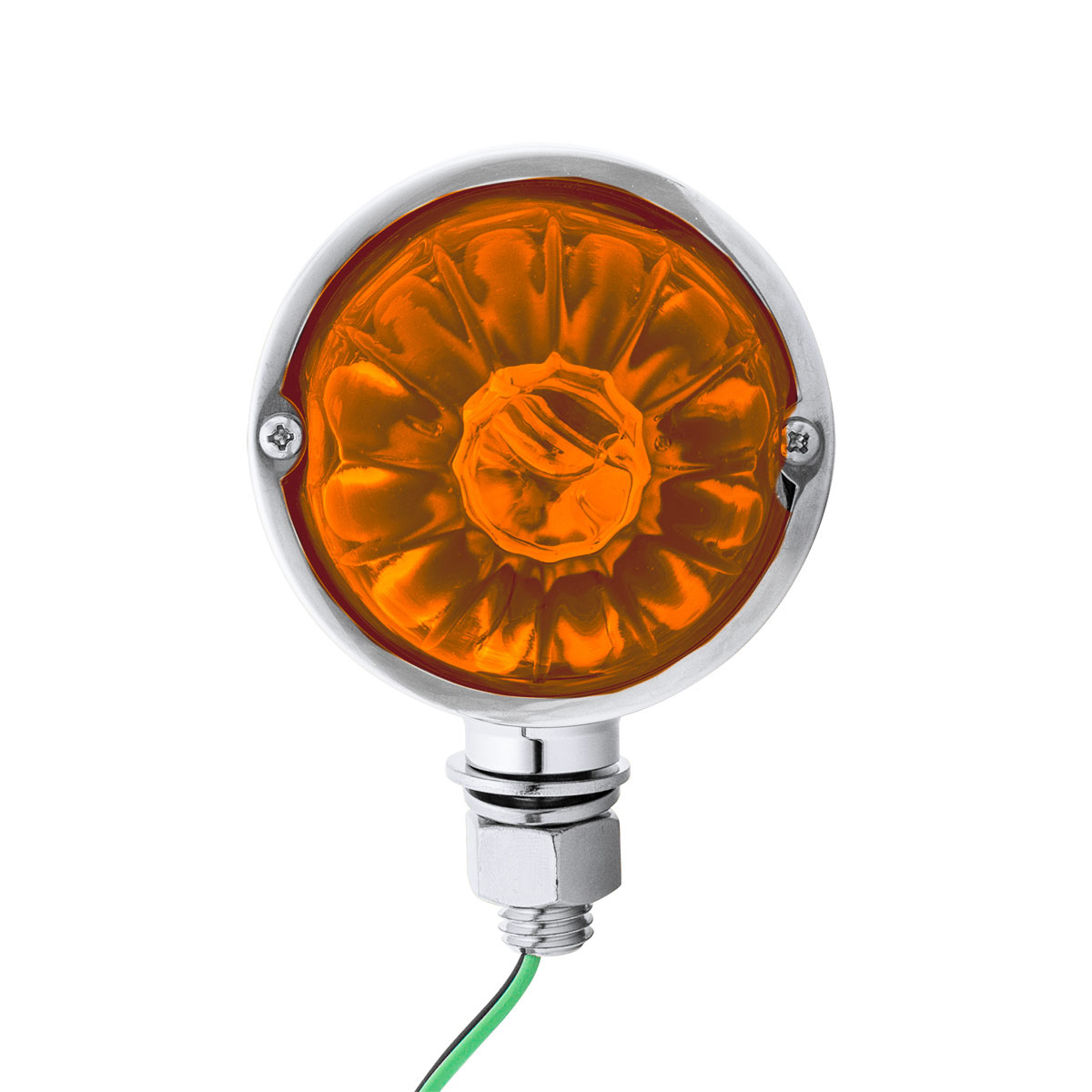 UltraBurst Chrome Double Face Glass Watermelon Light-Amber & Red LED/Amber & Red Lens - Thumbnail 6